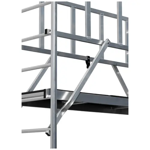 Krause 945105 FahrGerüst Aluminium Rollgerüst fahrbar Arbeitshöhe (max.): 2.90m Silber 60.40kg Krause 945105 FahrGerüst Aluminium Rollgerüst fahrbar Arbeitshöhe (max.): 2.90m Silber 60.40kg