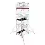 Krause 945143 FahrGerüst Aluminium Rollgerüst fahrbar Arbeitshöhe (max.): 7.30m Silber 210.20kg Krause 945143 FahrGerüst Aluminium Rollgerüst fahrbar Arbeitshöhe (max.): 7.30m Silber 210.20kg