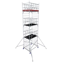 Krause 945150 FahrGerüst Aluminium Rollgerüst fahrbar Arbeitshöhe (max.): 8.30m Silber 237.90kg Krause 945150 FahrGerüst Aluminium Rollgerüst fahrbar Arbeitshöhe (max.): 8.30m Silber 237.90kg