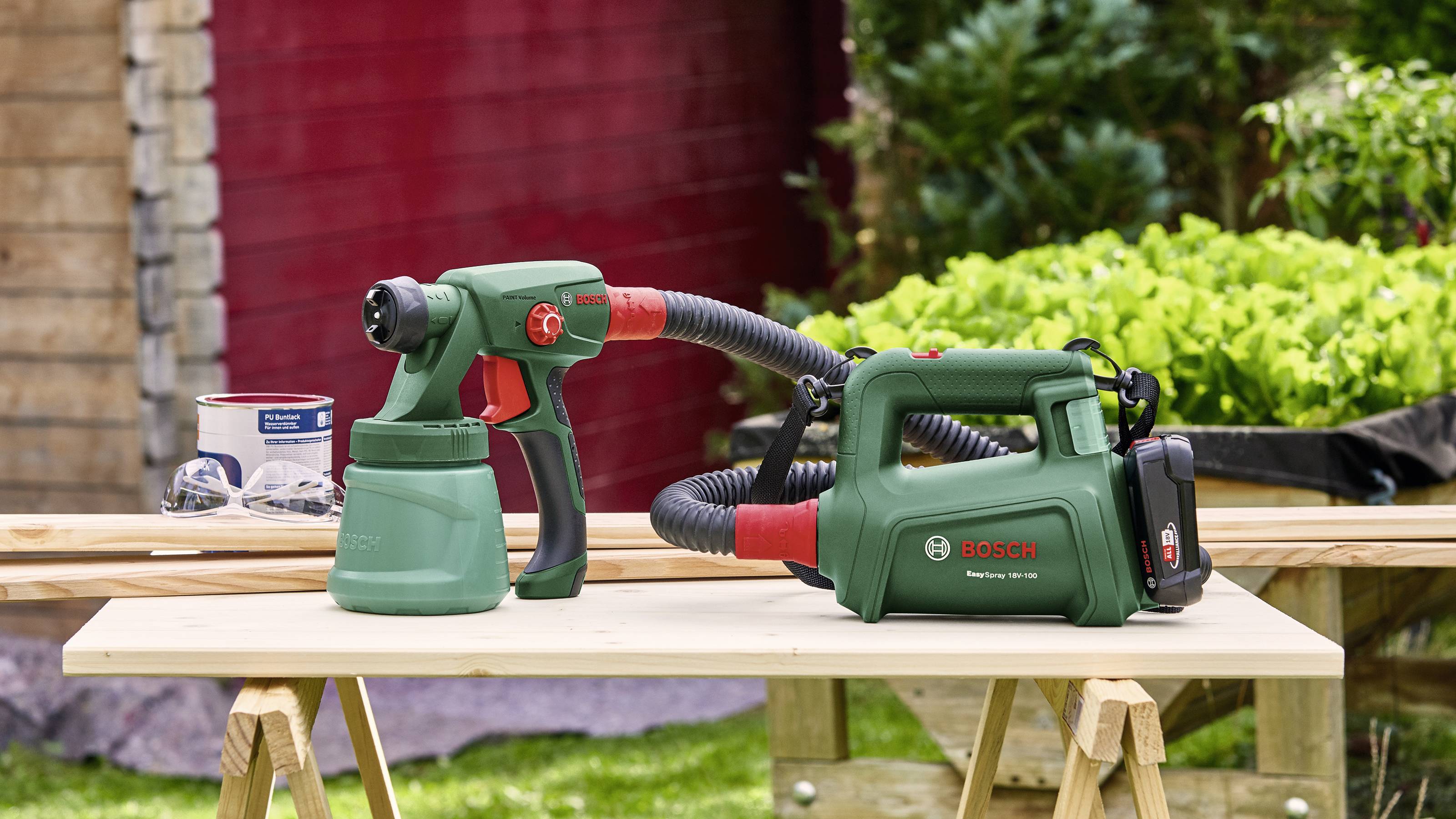 Bosch Home and Garden EasySpray 18V-100 Akku-Farbsprühpistole 18 V Fördermenge (max.) 100 ml/min Passend für Marke (Farbsprühsysteme) Bosch