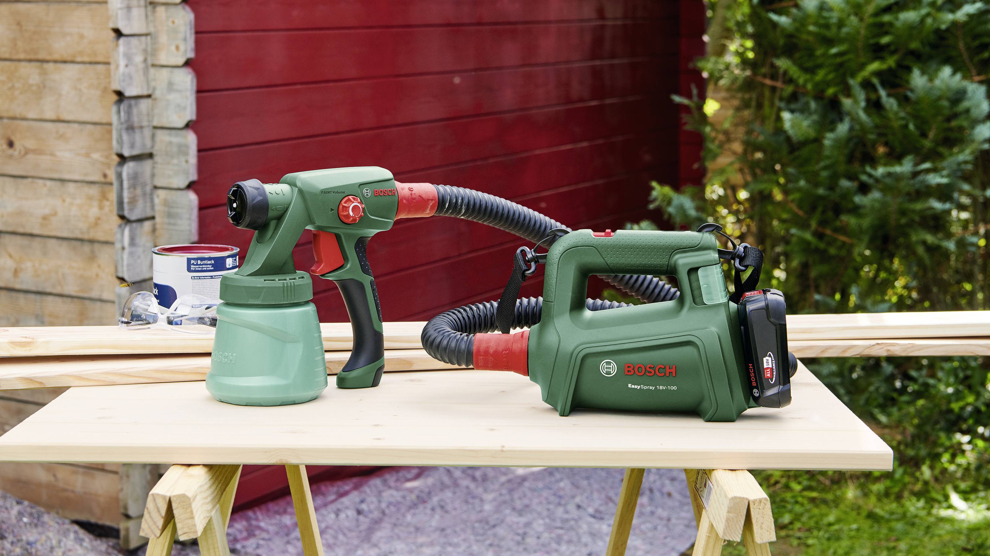 Bosch Home and Garden EasySpray 18V-100 Akku-Farbsprühpistole 18 V Fördermenge (max.) 100 ml/min Passend für Marke (Farbsprühsysteme) Bosch