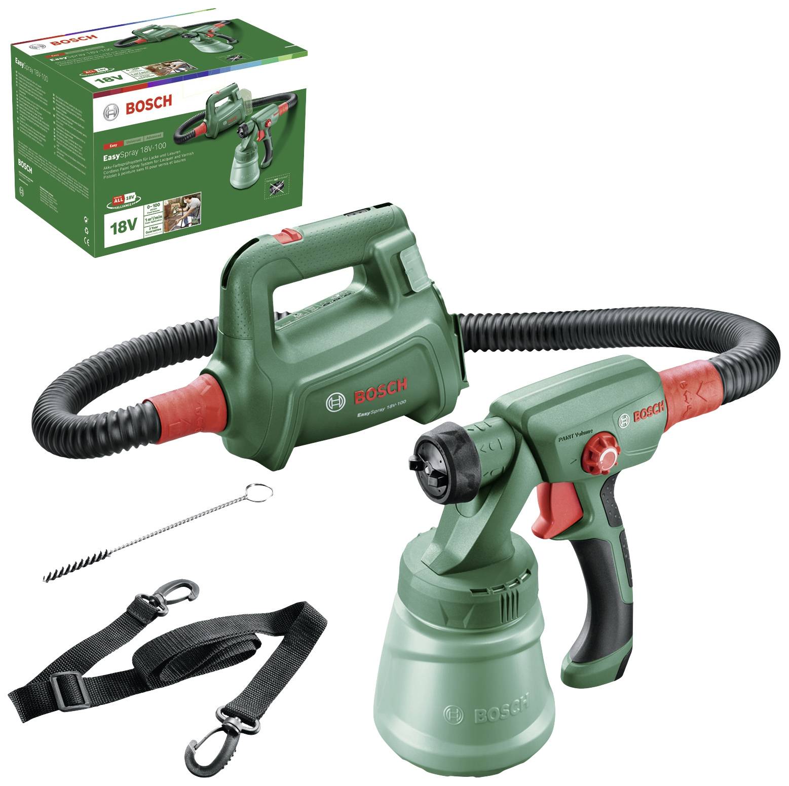 Bosch Home and Garden EasySpray 18V-100 Akku-Farbsprühpistole 18 V Fördermenge (max.) 100 ml/min Passend für Marke (Farbsprühsysteme) Bosch