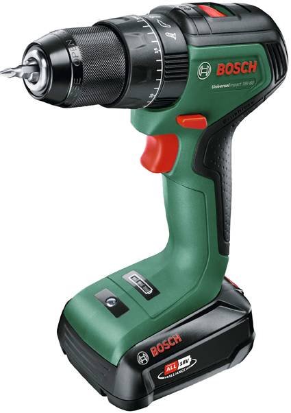 Bosch Home and Garden UniversalImpact 18V-60 06039D7101 Akku-Schlagbohrschrauber 18 V 2.0 Ah Li-Ion inkl. Akku, inkl. Ladegerät