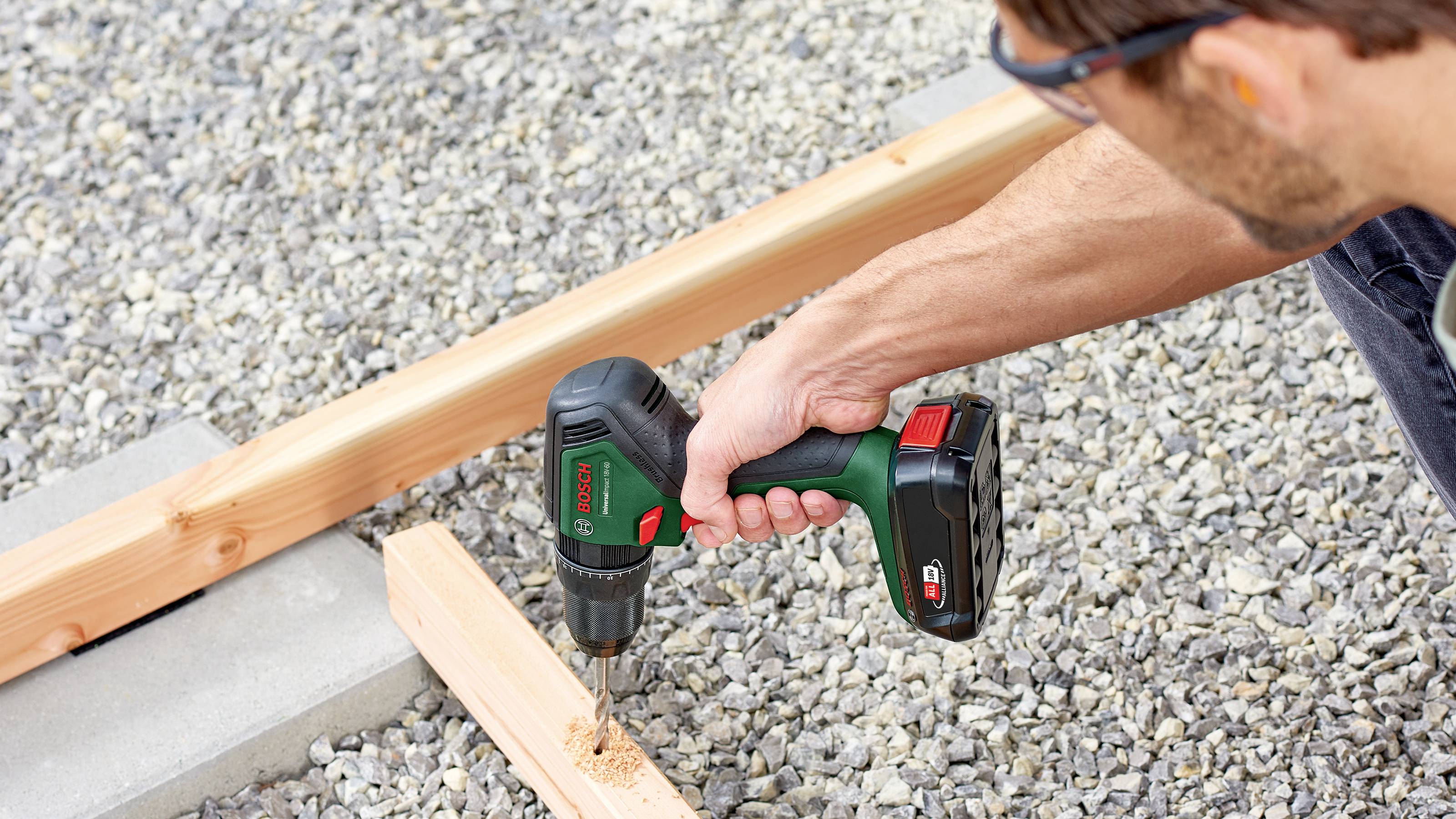 Bosch Home and Garden UniversalImpact 18V-60 06039D7100 Akku-Bohrschrauber 18 V Li-Ion ohne Akku, ohne Ladegerät