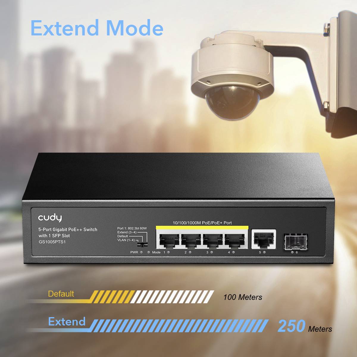 GS1005PTS1 - Gigabit Ethernet (10/100/1000) - Gigabit Ethernet - Vollduplex - Power over Ethernet (PoE) - Rack-Einbau -