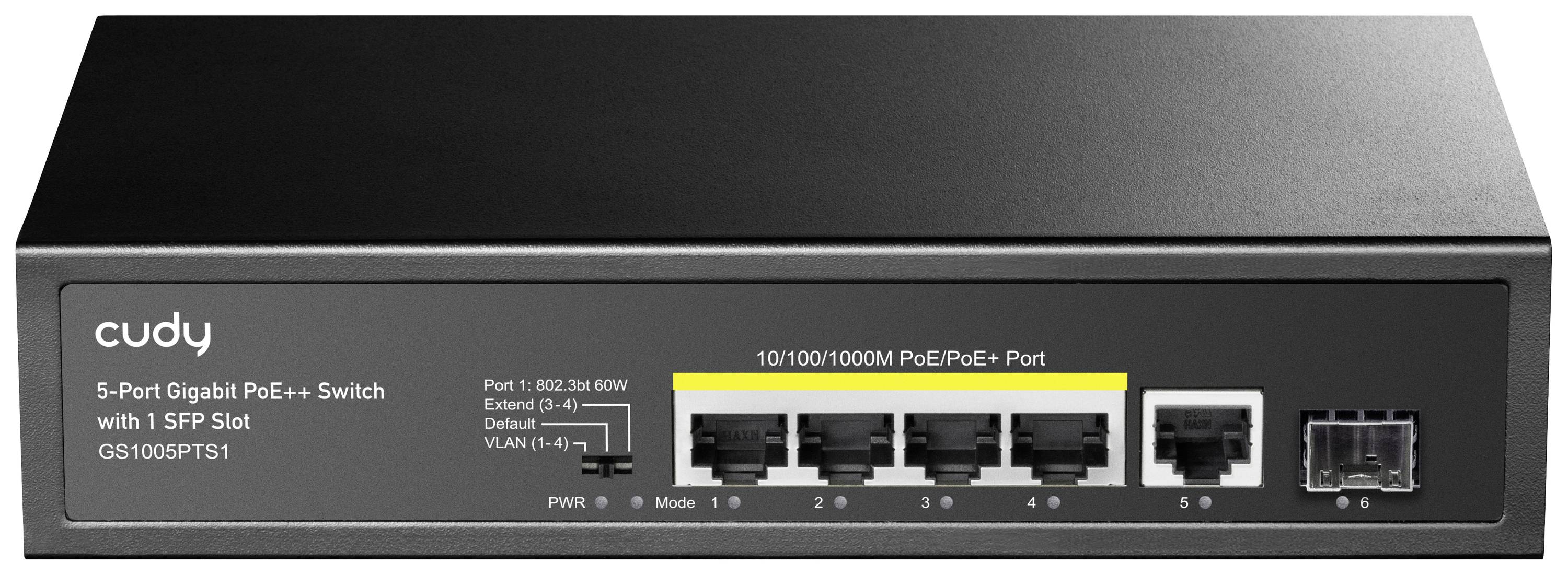 cudy GS1005PTS1 GS1005PTS1 Netzwerk Switch 4+1 Port 100 MBit/s