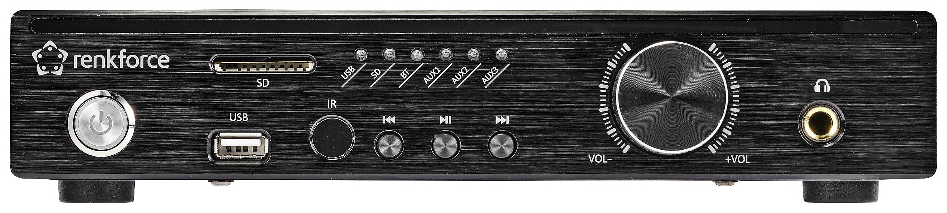 Renkforce RF-WAM-300 Stereo-Verstärker 2 x 50W Schwarz Bluetooth®, USB
