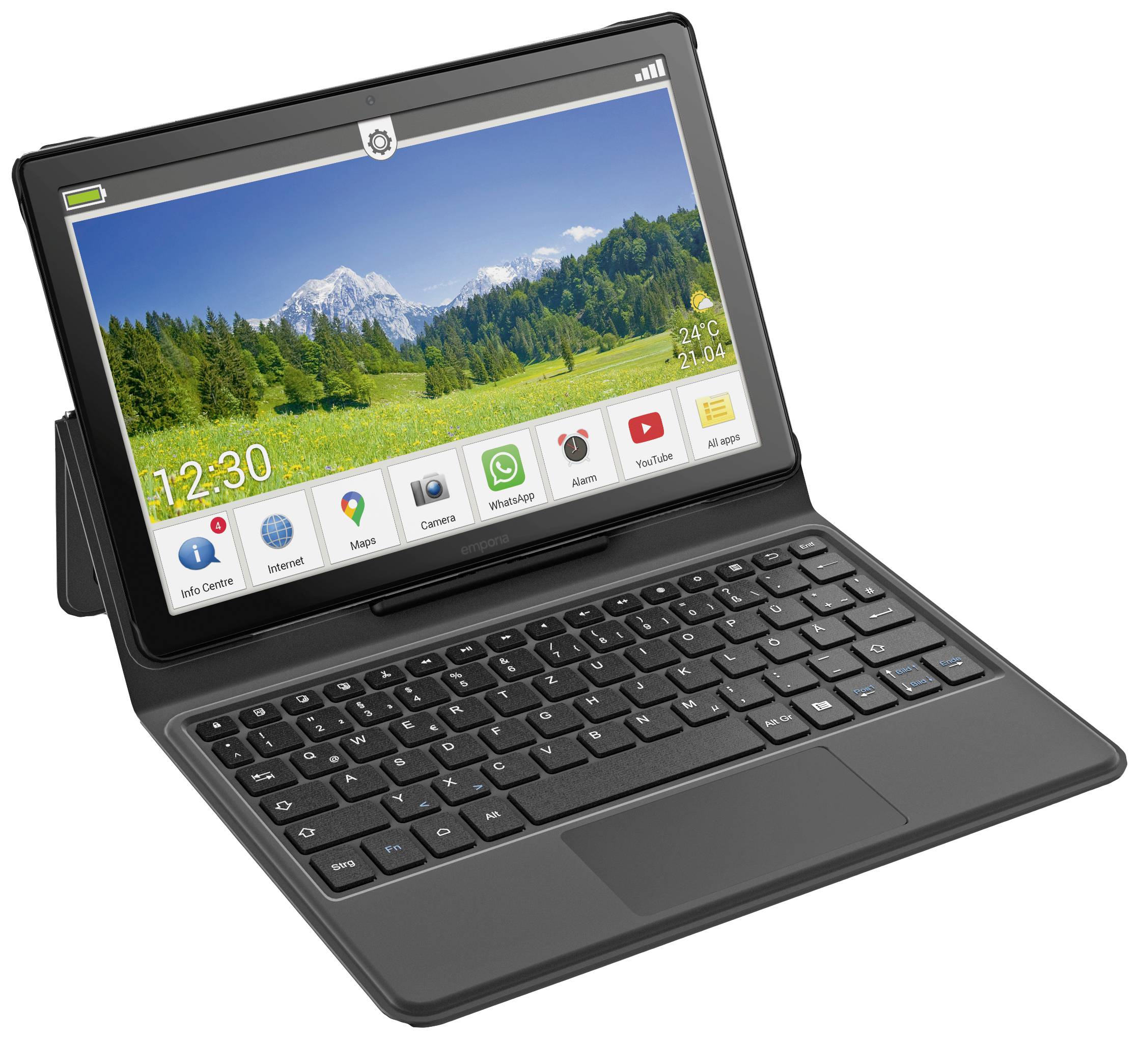 emporiaTABLET Tablet-Tastatur mit Hülle Passend für Marke (Tablet): Emporia emporiaTABLET