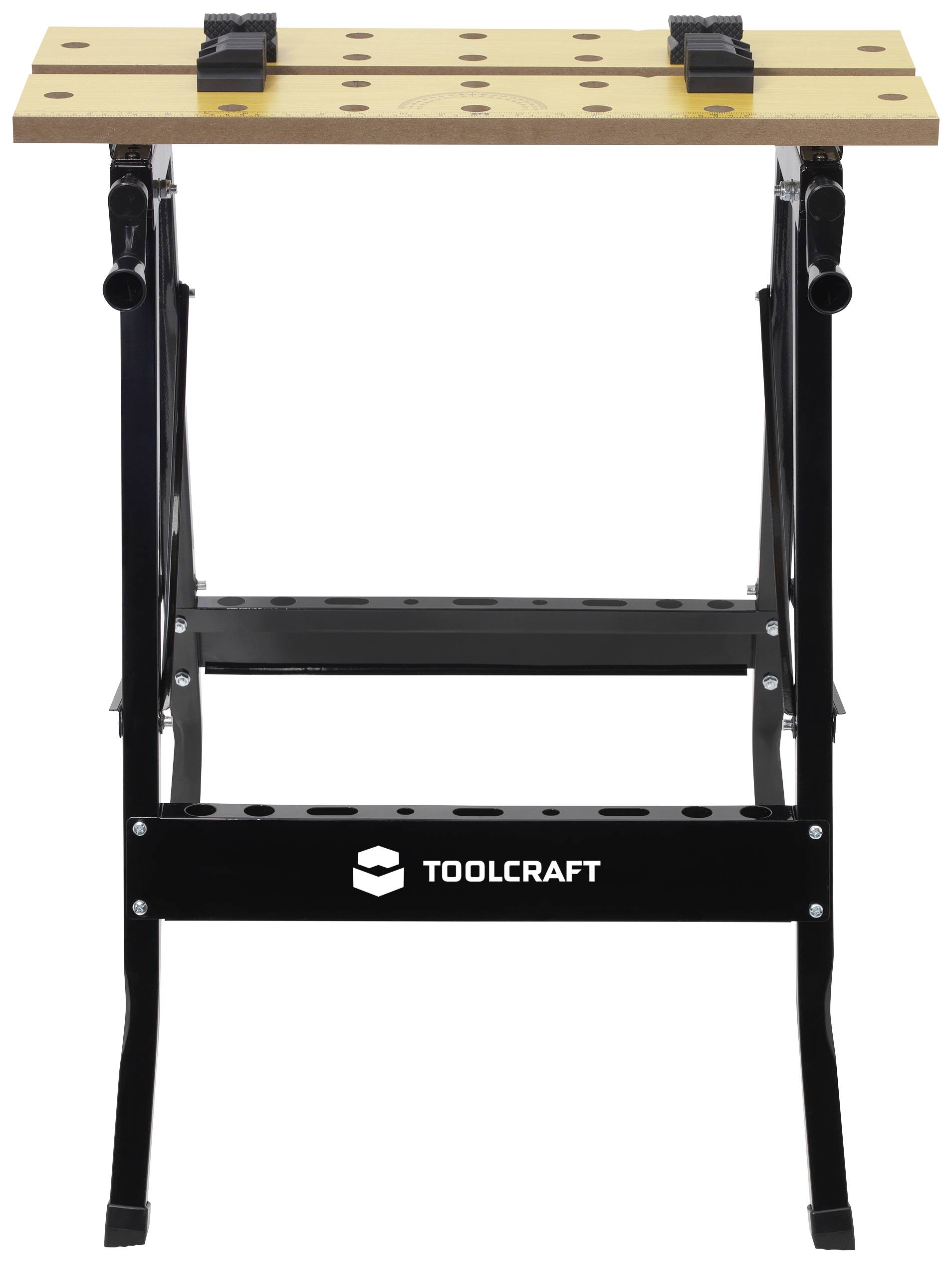TOOLCRAFT YH-WB014 Klappwerkbank (B x H x T) 605 x 625 x 755 mm Holz, Schwarz