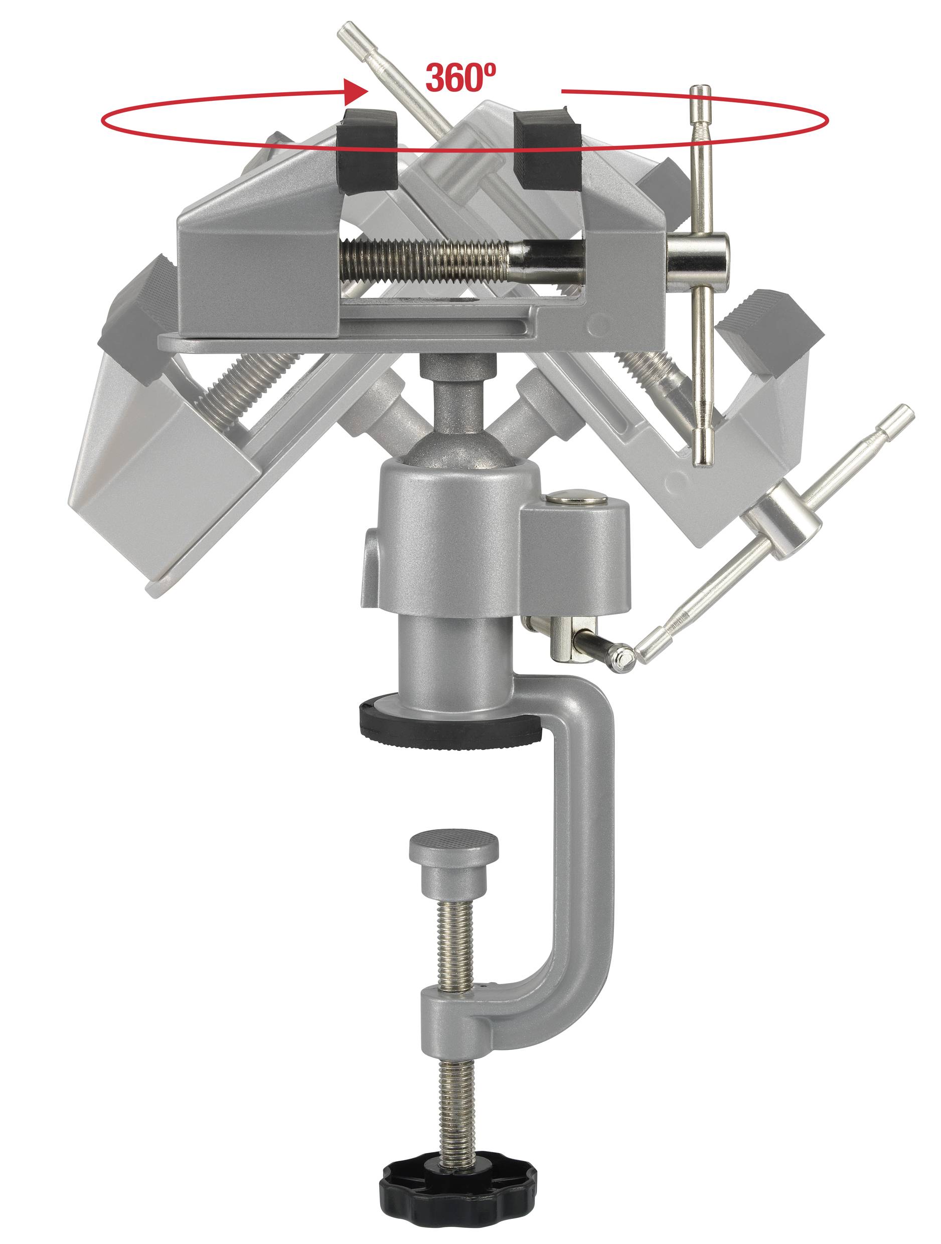 TOOLCRAFT Schraubstock TO-7565019 Backenbreite: 78mm Spann-Weite (max.): 50mm