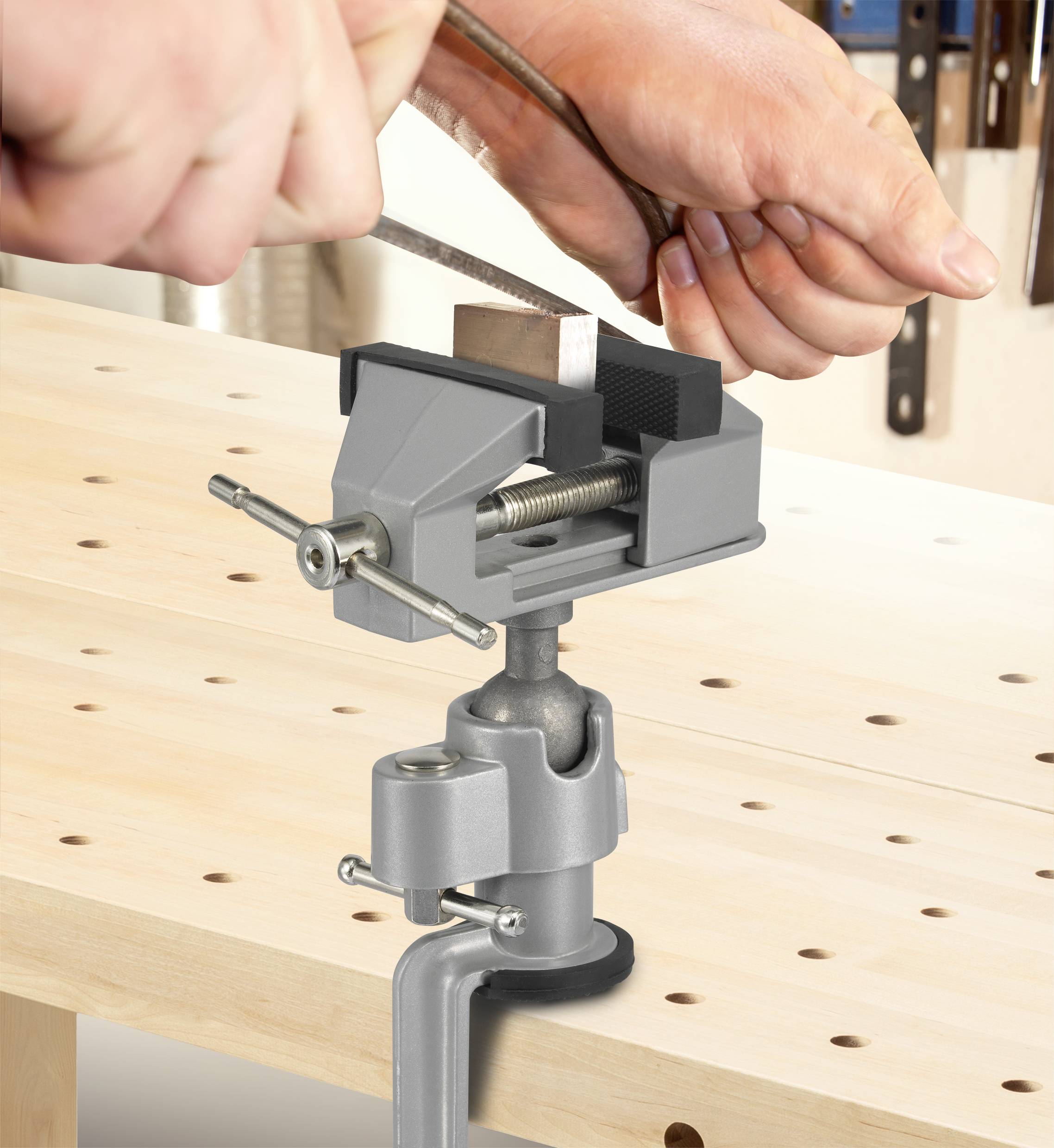 TOOLCRAFT Schraubstock TO-7565019 Backenbreite: 78mm Spann-Weite (max.): 50mm