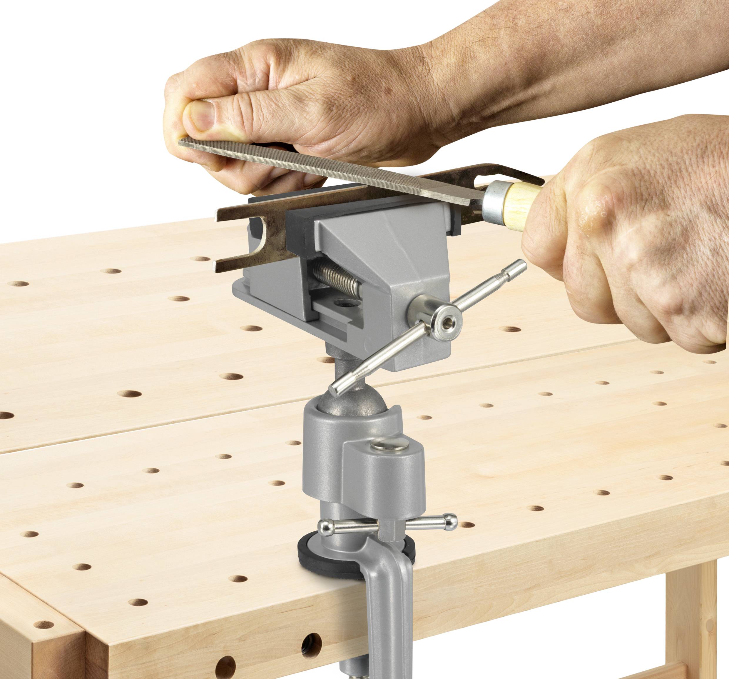 TOOLCRAFT Schraubstock TO-7565019 Backenbreite: 78mm Spann-Weite (max.): 50mm