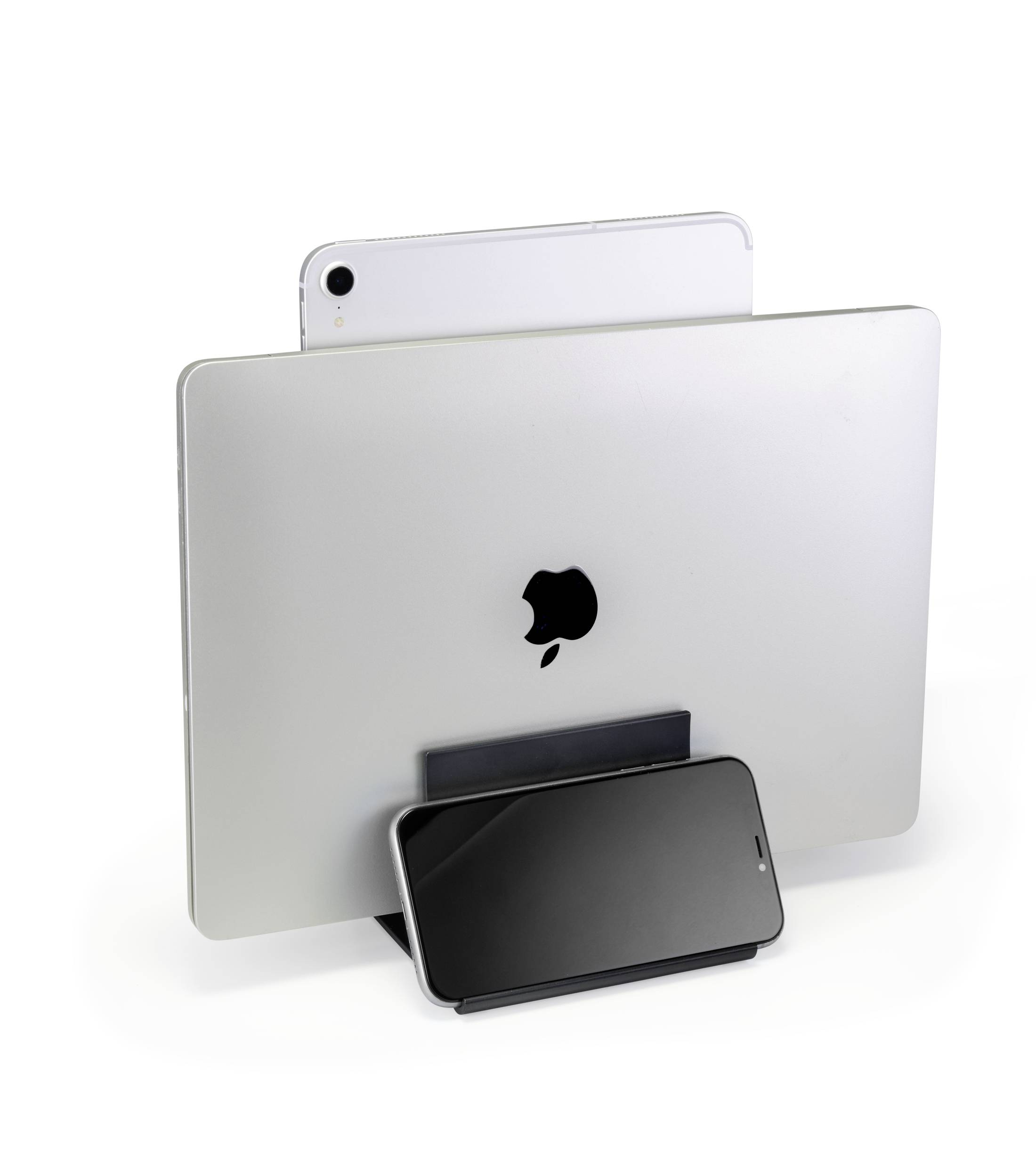 Renkforce RF-LTS-120 Notebook-Ständer - vertikaler 3-in-1 Laptop-, Tablet- und Handy-Ständer