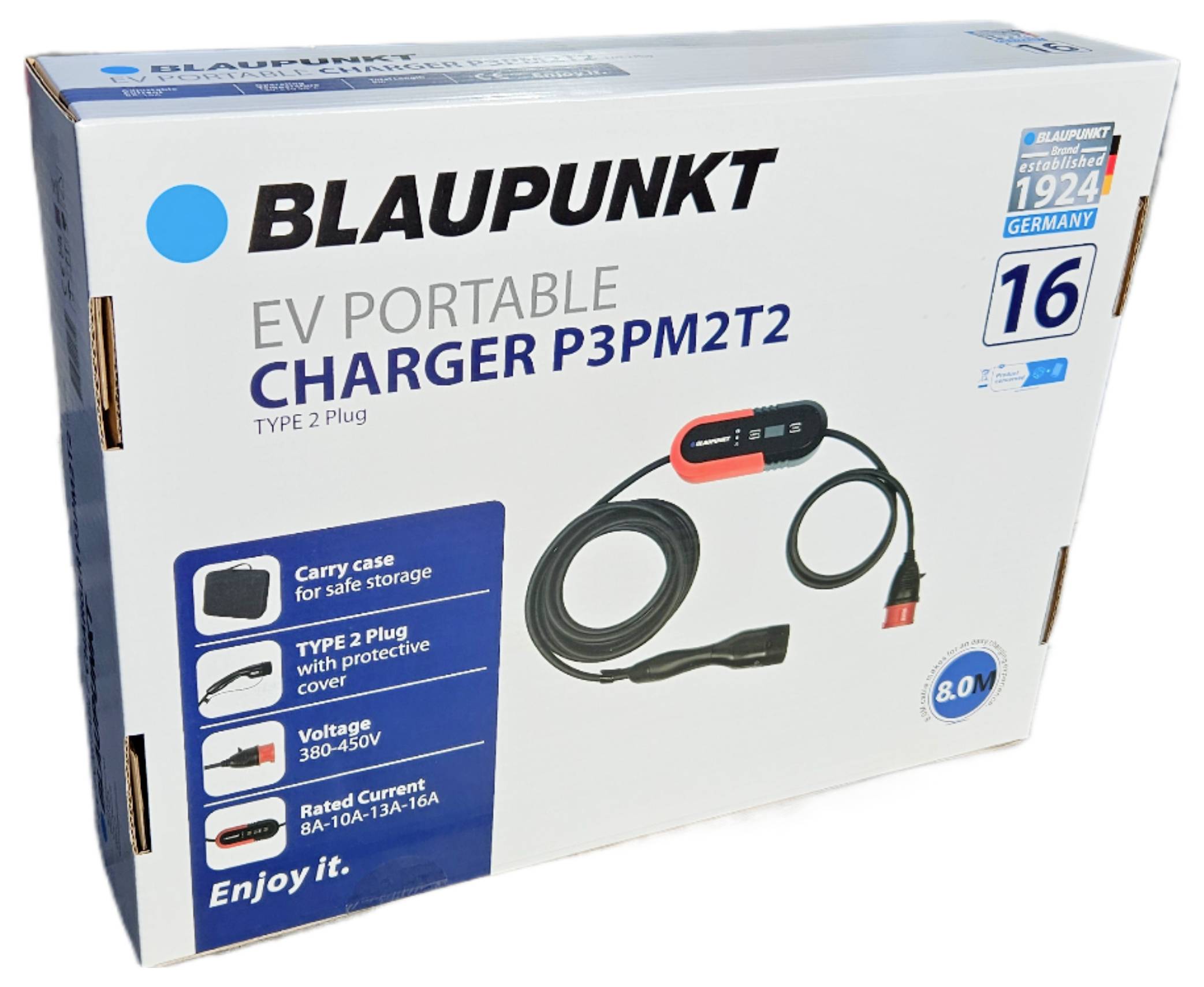 Blaupunkt P3PM2T2 Mobile Ladestation Typ 2 16A 11kW