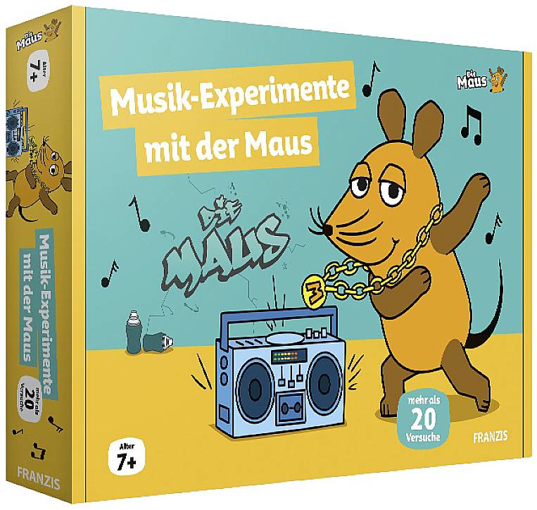 Franzis Verlag 67229 Die Maus Musik Experimentier-Set ab 7 Jahre