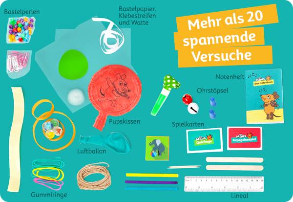 Franzis Verlag 67229 Die Maus Musik Experimentier-Set ab 7 Jahre