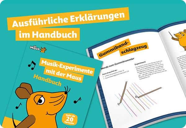 Franzis Verlag 67229 Die Maus Musik Experimentier-Set ab 7 Jahre