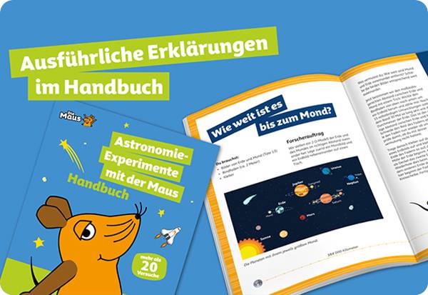 Franzis Verlag 67177 Die Maus Astronomie Experimentier-Set ab 7 Jahre