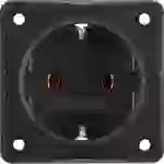 Berker Komplett Steckdose Integro Flow Schwarz 947782503 1St. Berker Komplett Steckdose Integro Flow Schwarz 947782503 1St.
