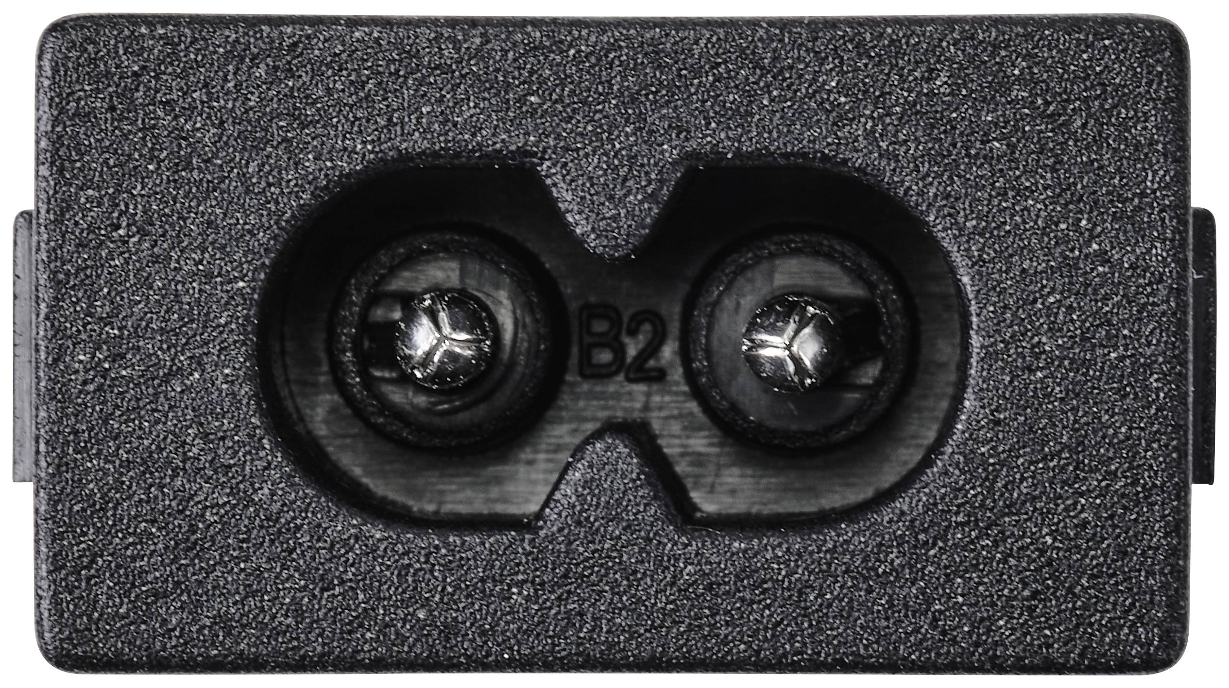 TRU COMPONENTS TC-10088404 Kaltgeräte-Steckverbinder C8 Stecker, Einbau vertikal 2.5A Schwarz