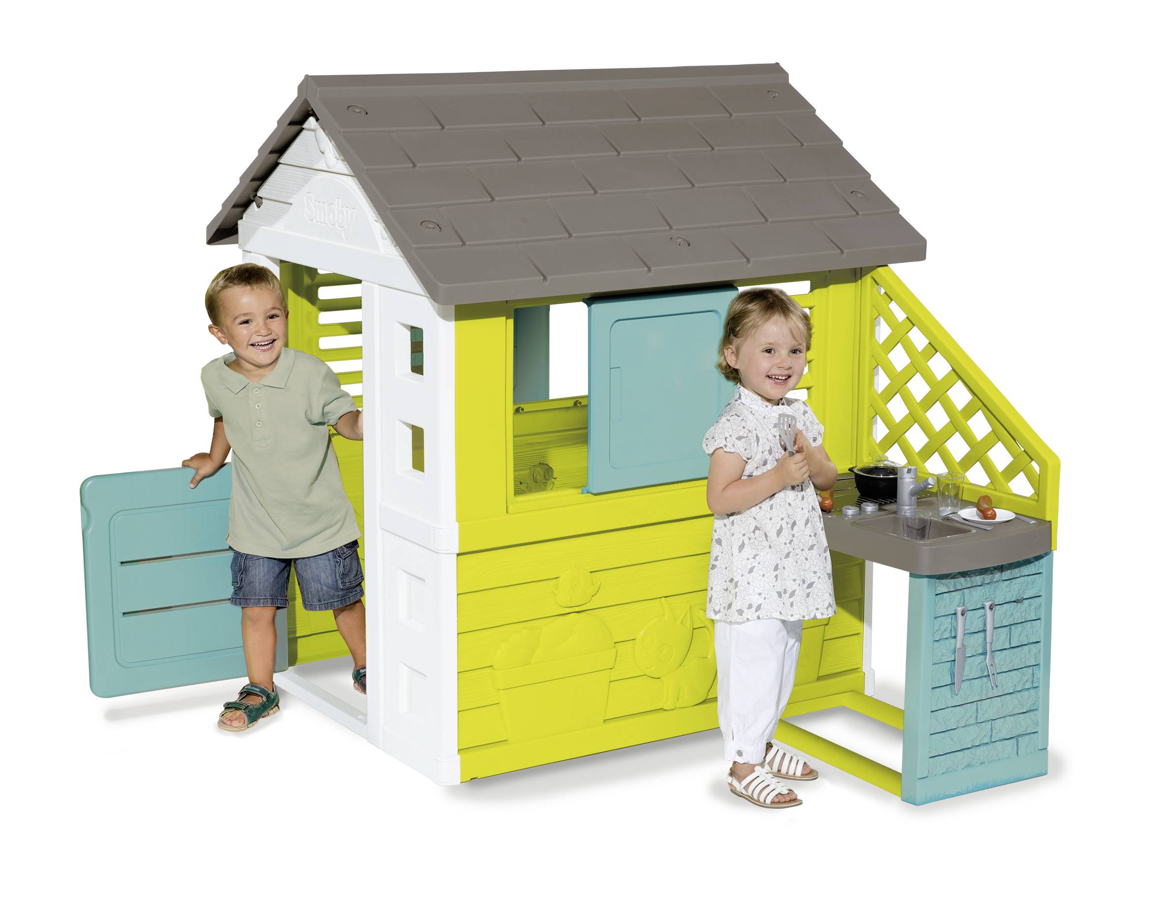 Smoby Spielhaus Pretty Haus mit Sommerküche