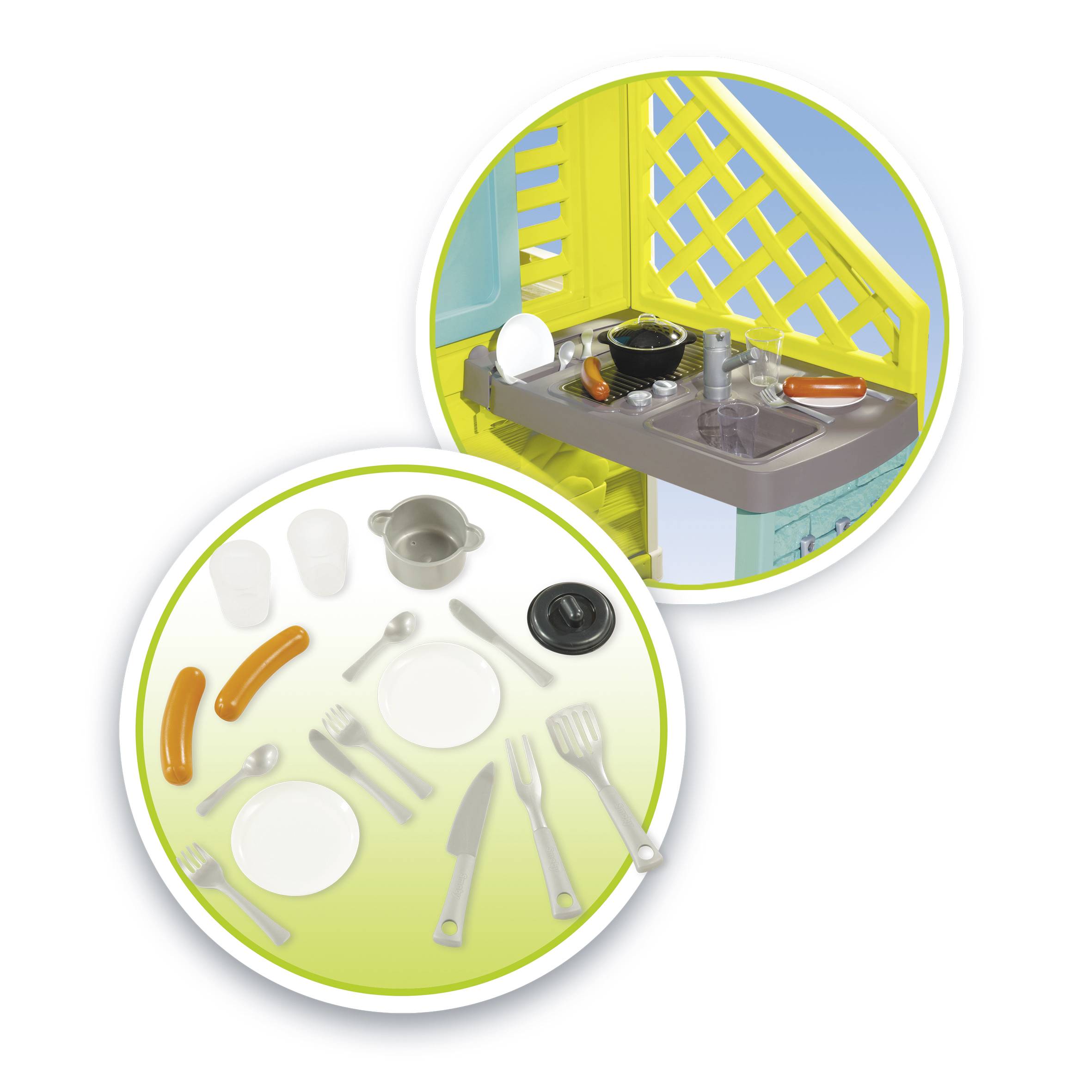 Smoby Spielhaus Pretty Haus mit Sommerküche