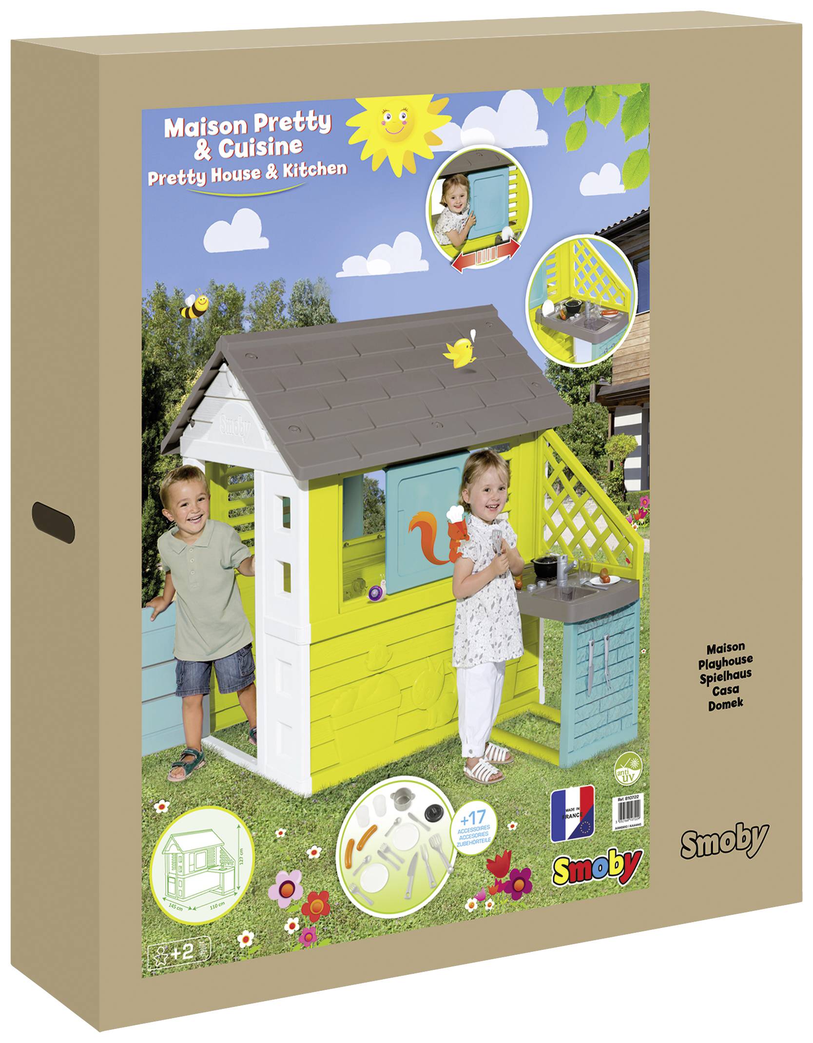 Smoby Spielhaus Pretty Haus mit Sommerküche