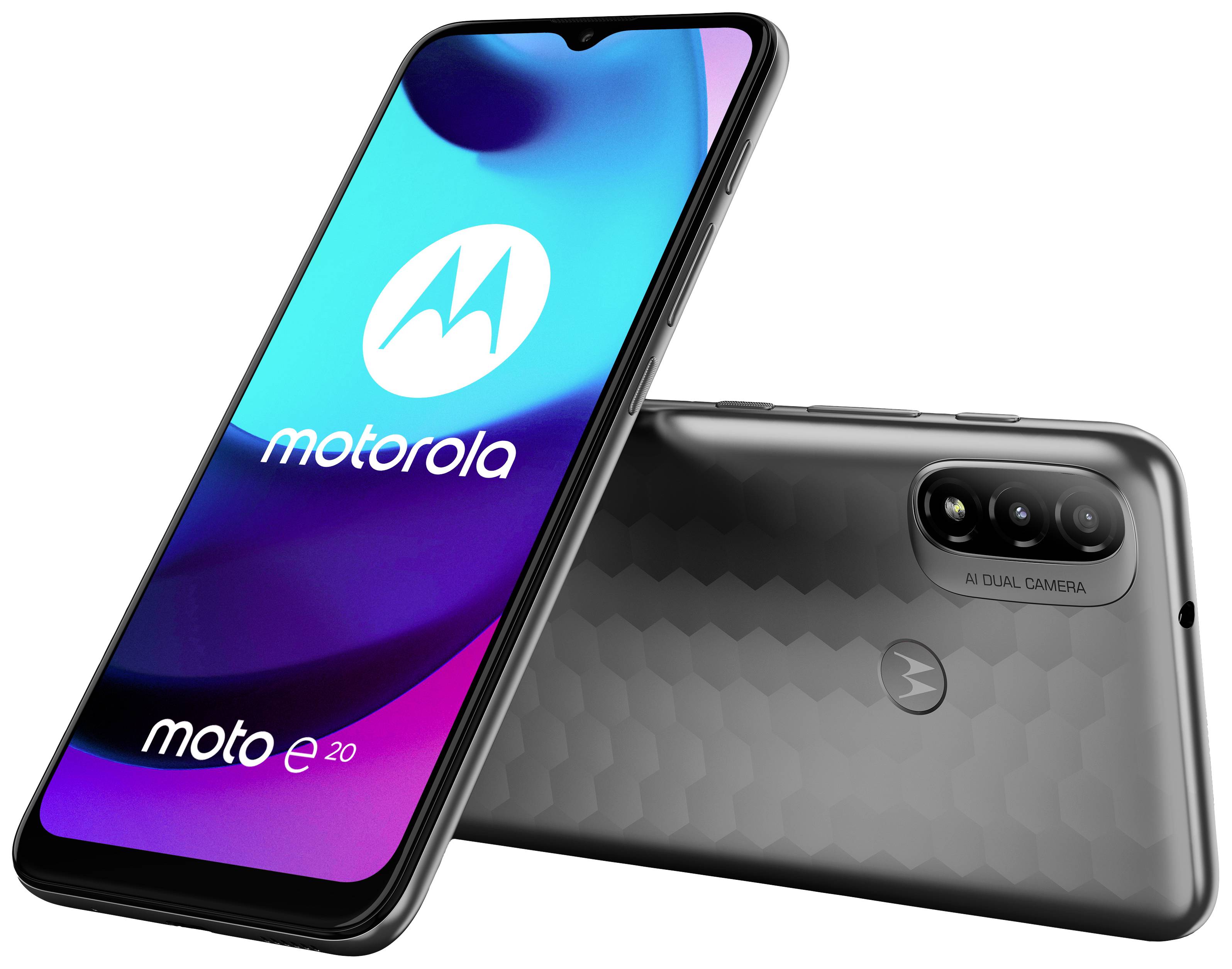 Motorola moto e20 Smartphone 32 16.6 cm (6.52 Zoll) Graphite Android™ 11 Dual-SIM