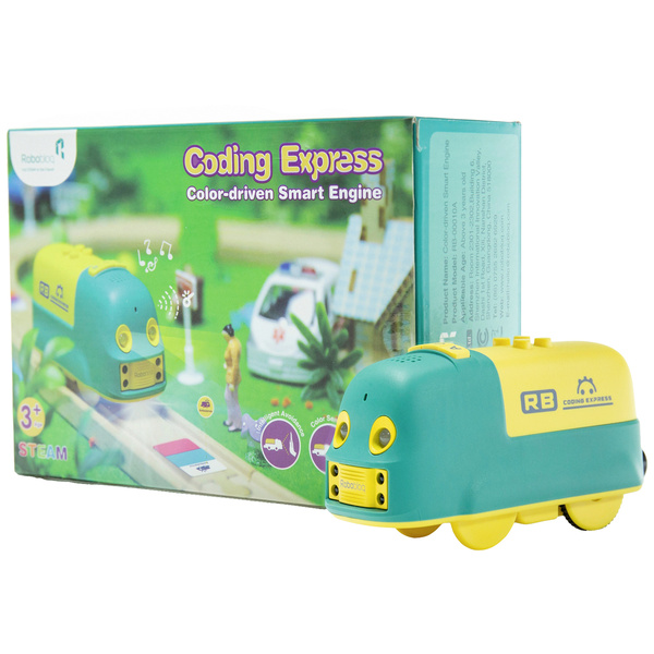 Robobloq 11000002 MINT Roboter Eisenbahn Coding Express Programmieren, Spielwaren Lernpaket ab 3 Jahre