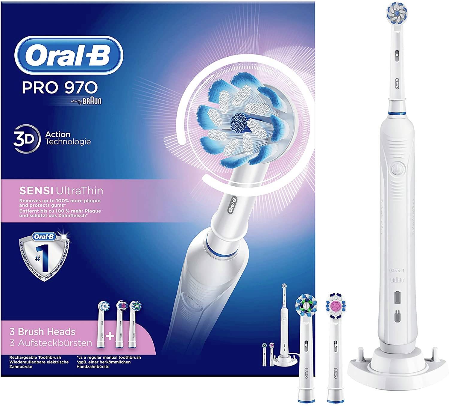 Oral-B Pro 970 4210201207955 Elektrische Zahnbürste Weiß