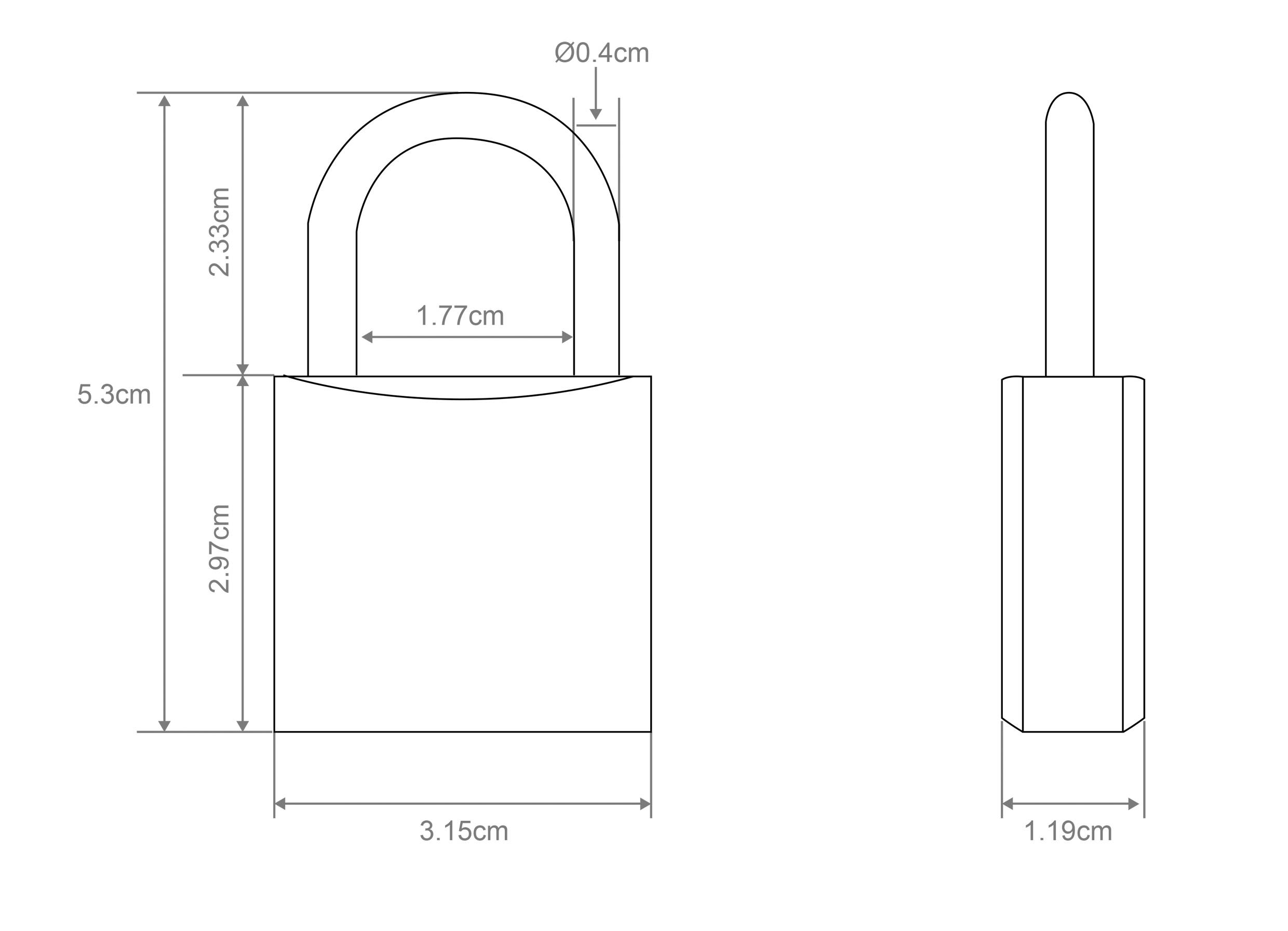 Sygonix SY-5044454 Vorhängeschloss 32mm teilweise gleichschließend Messing Schlüsselschloss