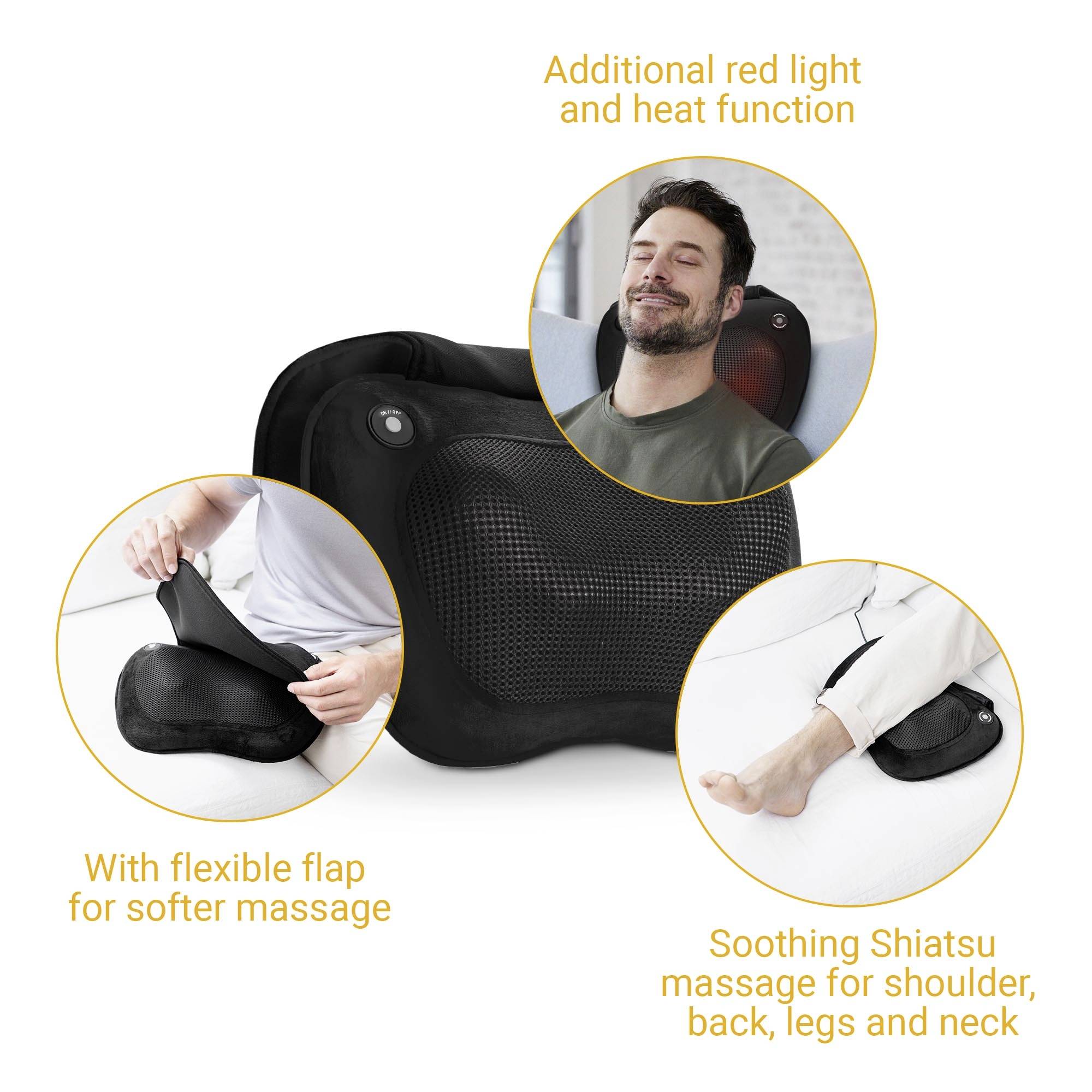 Medisana MC 850 Massagematte 24 W Schwarz