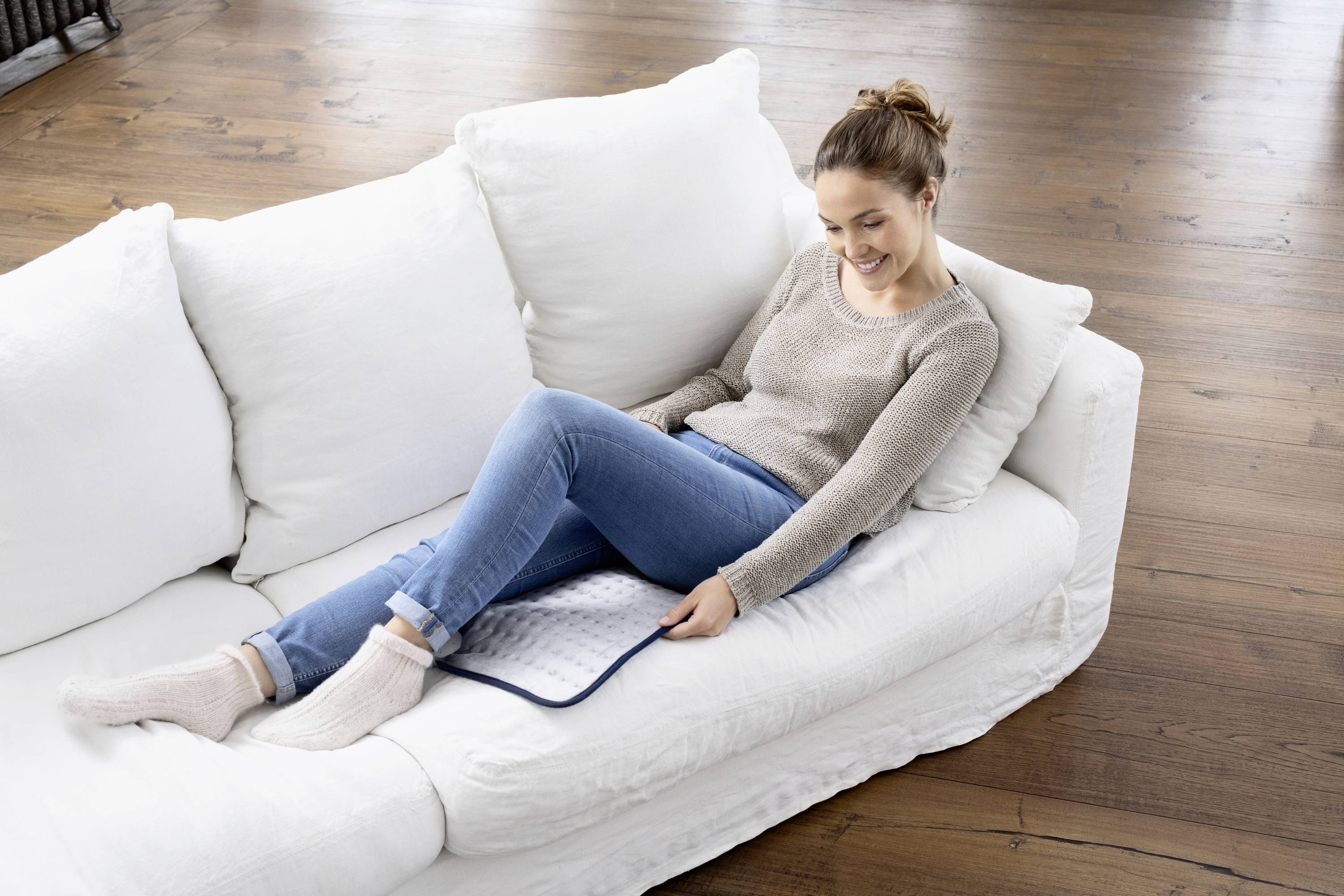 Medisana HP 405 Heizkissen 100 W Hellgrau, Blau