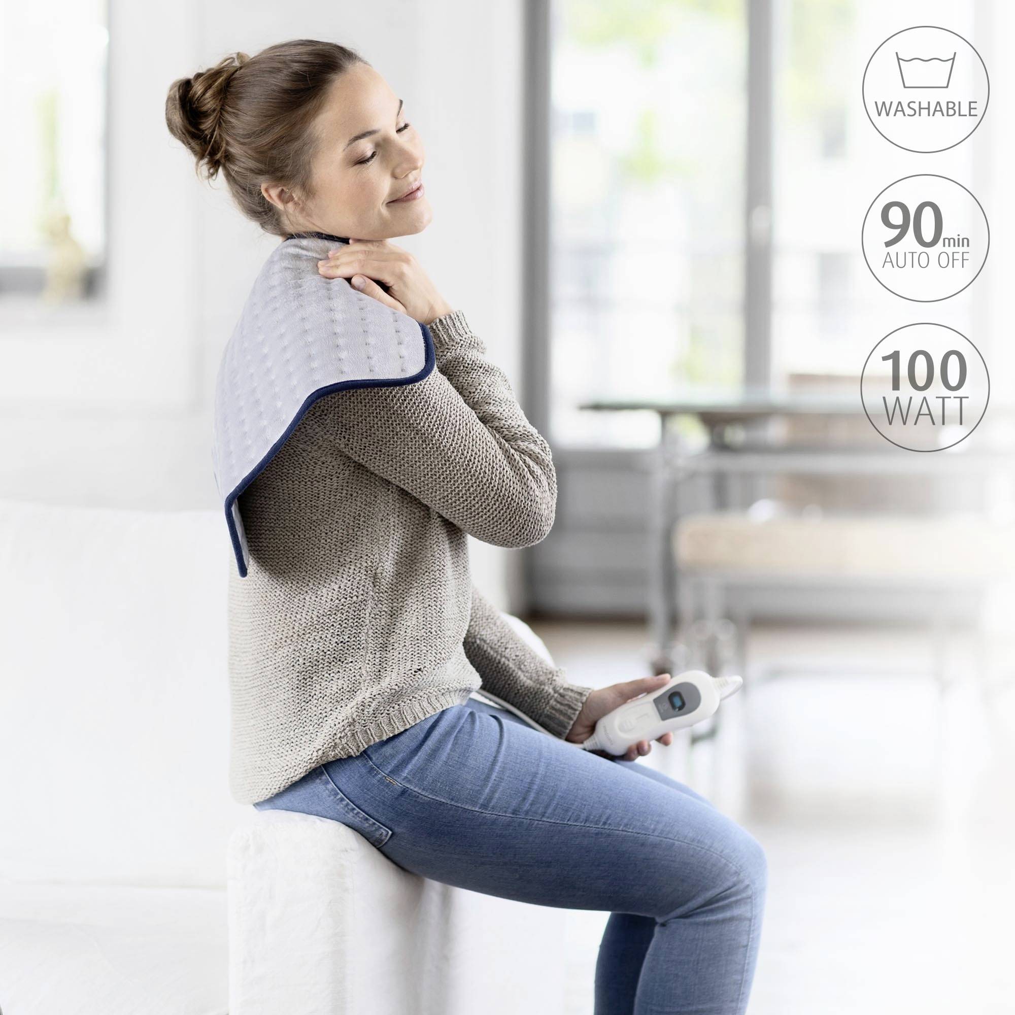 Medisana HP 405 Heizkissen 100 W Hellgrau, Blau