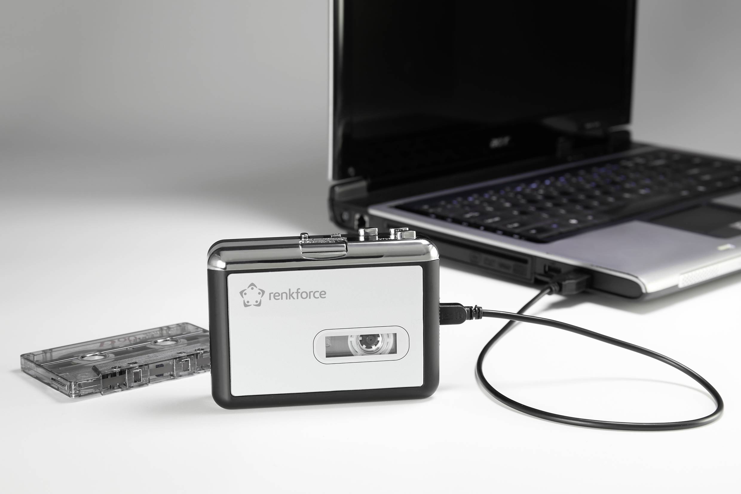 Renkforce RF-CP-170 Kassetten Digitalisierer Inkl. Kopfhörer