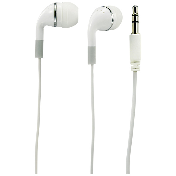 Renkforce RF-5044668 In Ear Kopfhörer kabelgebunden Weiß