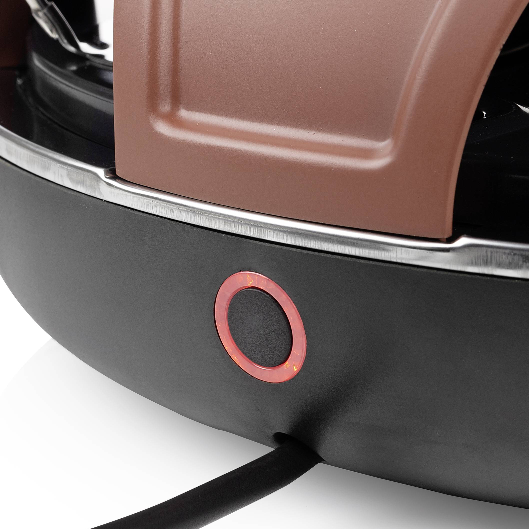 Tristar Festa Connec Raclette 6 Pfännchen Terracotta, Schwarz