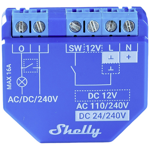 Shelly 1 Plus Schaltaktor Bluetooth, Wi-Fi