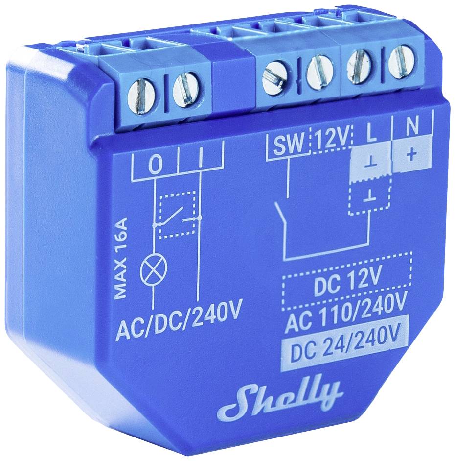 Shelly Plus 1 Schaltaktor Bluetooth, Wi-Fi