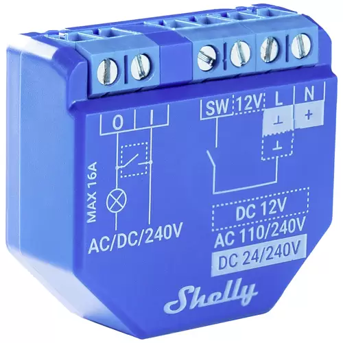 Shelly Plus 1 Schaltaktor Bluetooth, Wi-Fi Shelly Plus 1 Schaltaktor Bluetooth, Wi-Fi