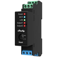 Shelly Pro 2PM Hutschienenrelais Bluetooth, Wi-Fi Shelly Pro 2PM Hutschienenrelais Bluetooth, Wi-Fi