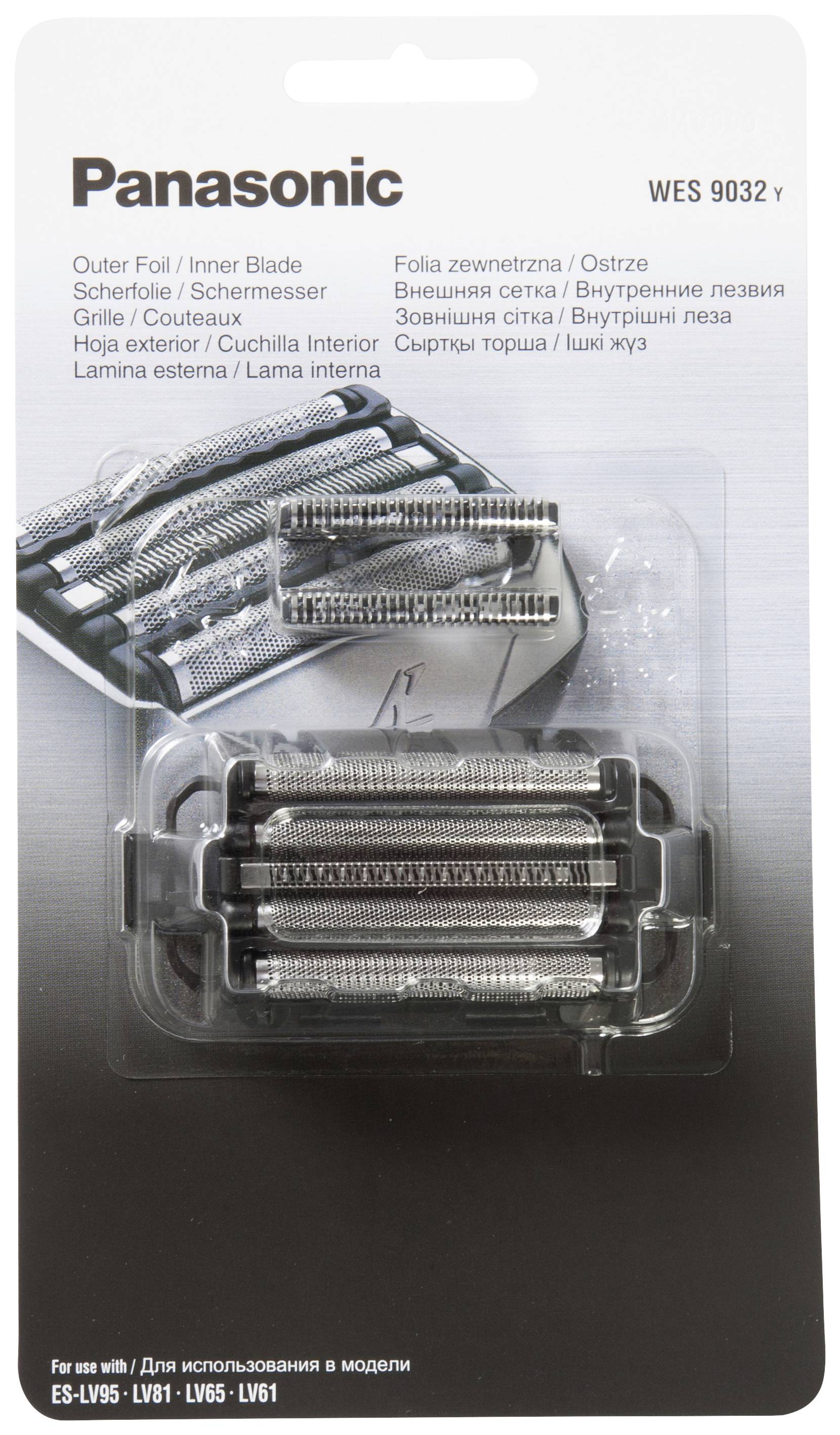 Panasonic WES9032 Scherfolie und Klingenblock Schwarz 1 Set