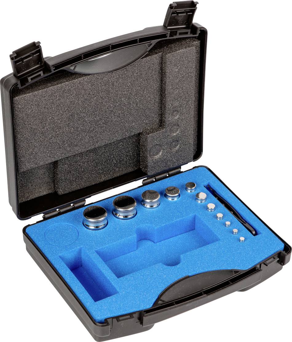 Kern 312-044 E2 1g - 200g Gewichtsatz im Kunststoffkoffer, Edelstahl poliert