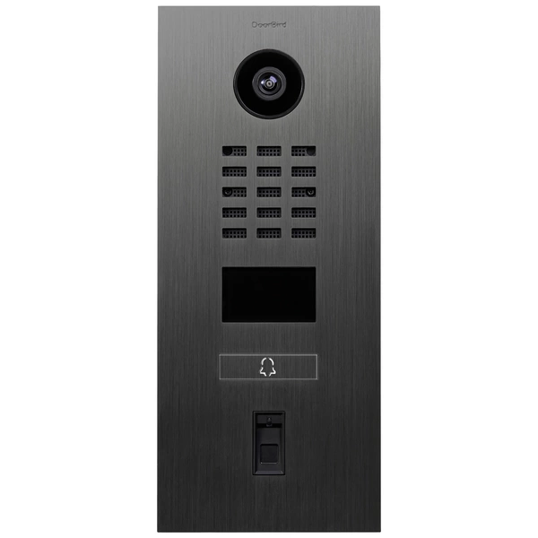 DoorBird D2101FV Fingerprint 50 IP-Video-Türsprechanlage LAN Außeneinheit Edelstahl V2A (gebürstet), Titan-Optik DoorBird D2101FV Fingerprint 50 IP-Video-Türsprechanlage LAN Außeneinheit Edelstahl V2A (gebürstet), Titan-Optik
