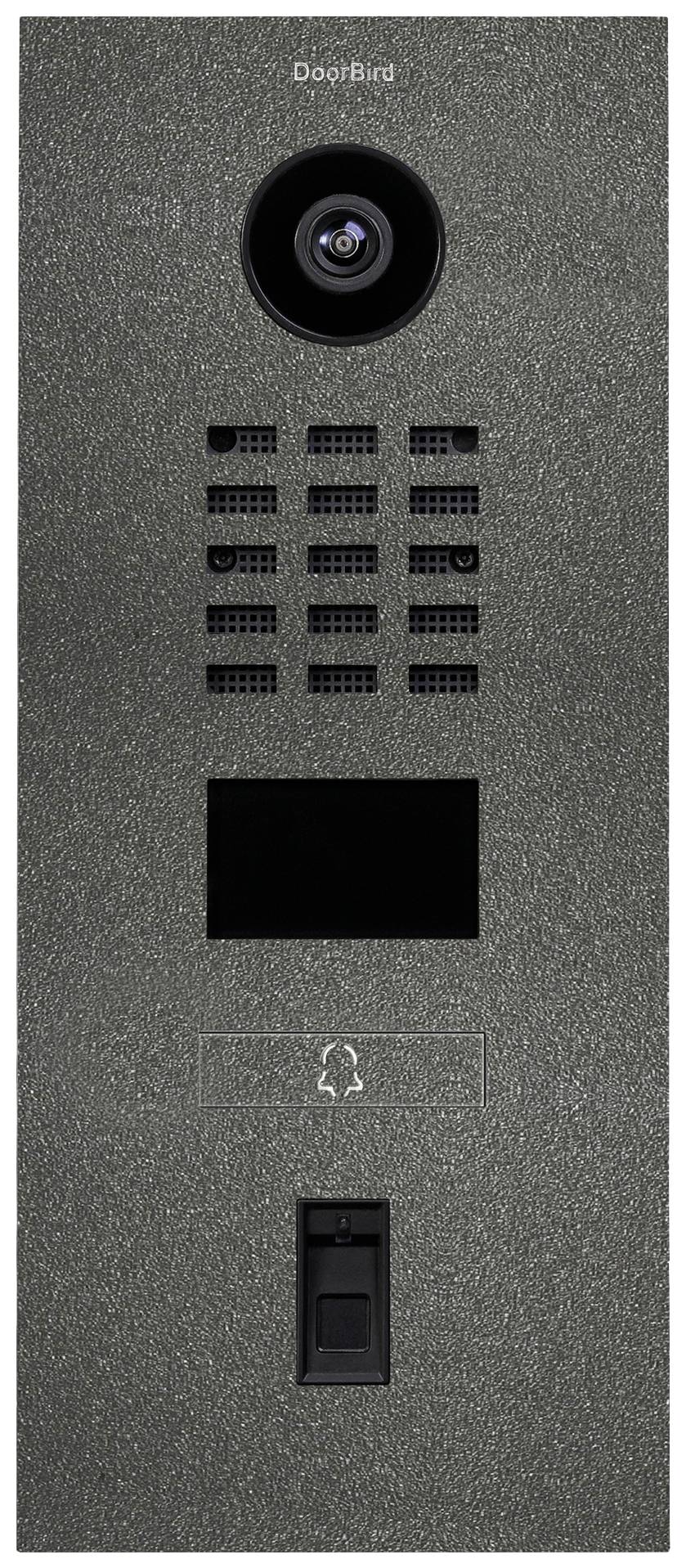 DoorBird D2101FV Fingerprint 50 IP-Video-Türsprechanlage LAN Außeneinheit Edelstahl, Eisenglimmer (seidenmatt)