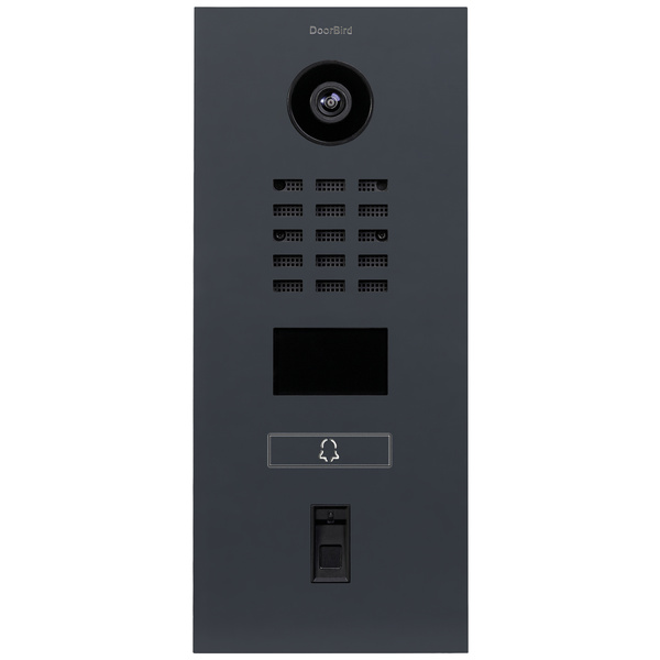 DoorBird D2101FV Fingerprint 50 IP-Video-Türsprechanlage LAN Außeneinheit Edelstahl, RAL 7016 (seidenmatt)