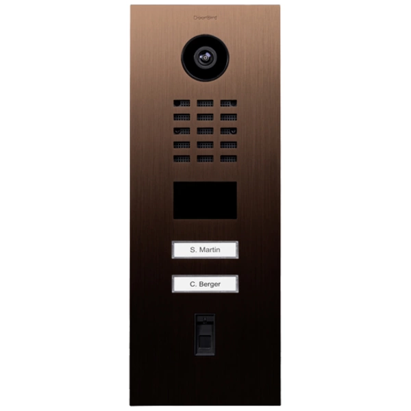 DoorBird D2102FV IP-Video-Türsprechanlage LAN Außeneinheit Edelstahl V2A (gebürstet), Bronze-Optik DoorBird D2102FV IP-Video-Türsprechanlage LAN Außeneinheit Edelstahl V2A (gebürstet), Bronze-Optik
