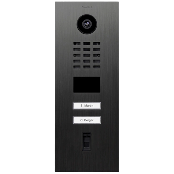 DoorBird D2102FV IP-Video-Türsprechanlage LAN Außeneinheit Edelstahl V2A (gebürstet), Titan-Optik DoorBird D2102FV IP-Video-Türsprechanlage LAN Außeneinheit Edelstahl V2A (gebürstet), Titan-Optik