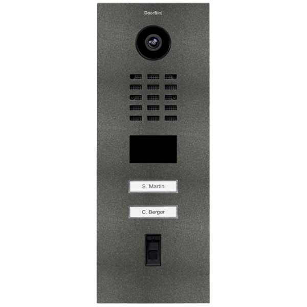 DoorBird D2102FV IP-Video-Türsprechanlage LAN Außeneinheit Edelstahl, Eisenglimmer (seidenmatt) DoorBird D2102FV IP-Video-Türsprechanlage LAN Außeneinheit Edelstahl, Eisenglimmer (seidenmatt)