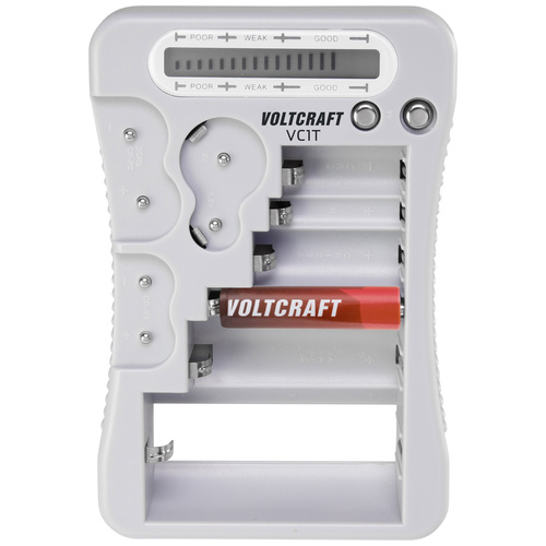 VOLTCRAFT Batterietester VC1T Messbereich (Batterietester) 1,5 V, 3 V, 6 V, 9 V Batterie VC-1261327